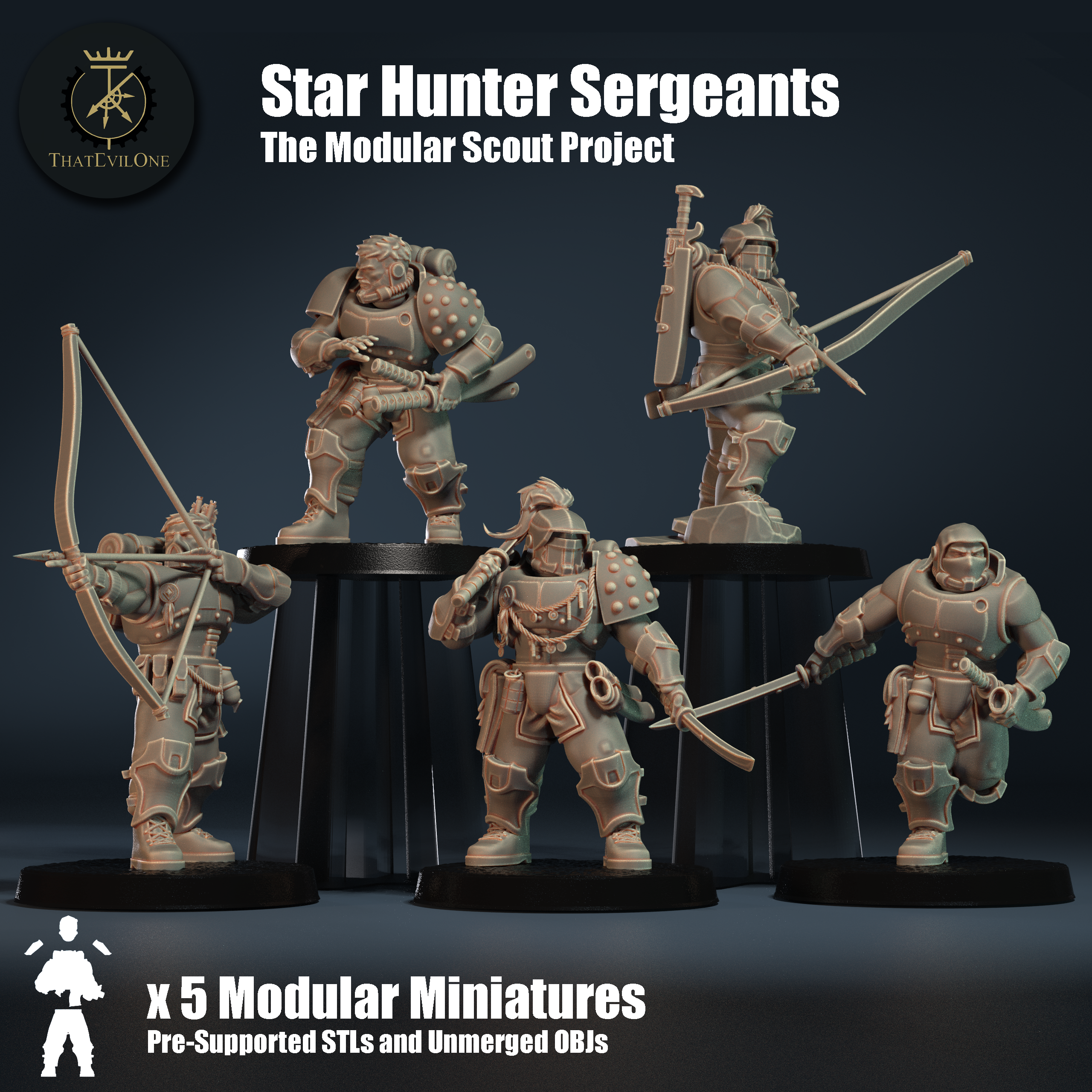 Modular Scout Star Hunter Sergeants - Presupported